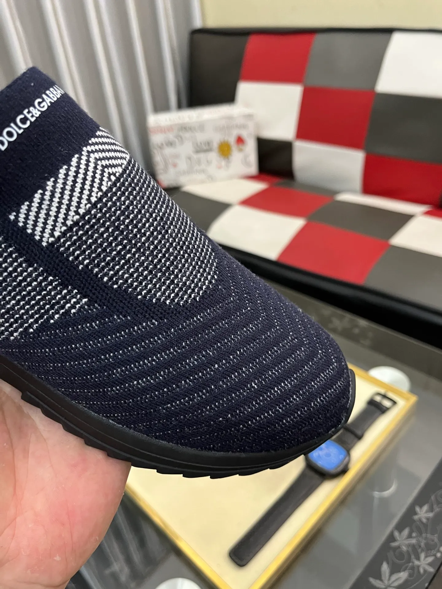 Men's men's shoes💰340⌚️⌚️【DG～】men's casual shoes 2022z cabinet simultaneous sale 🔶🔷🔜The upper is made of cowhide spliced fabric ➕Mesh lining, which is comfortable and breathable. The sole is: the original comfortable and wear-resistant outsole, ⚠️The real thing📱Photographed🎬The real thing is better📢📢📢Size: 35-46